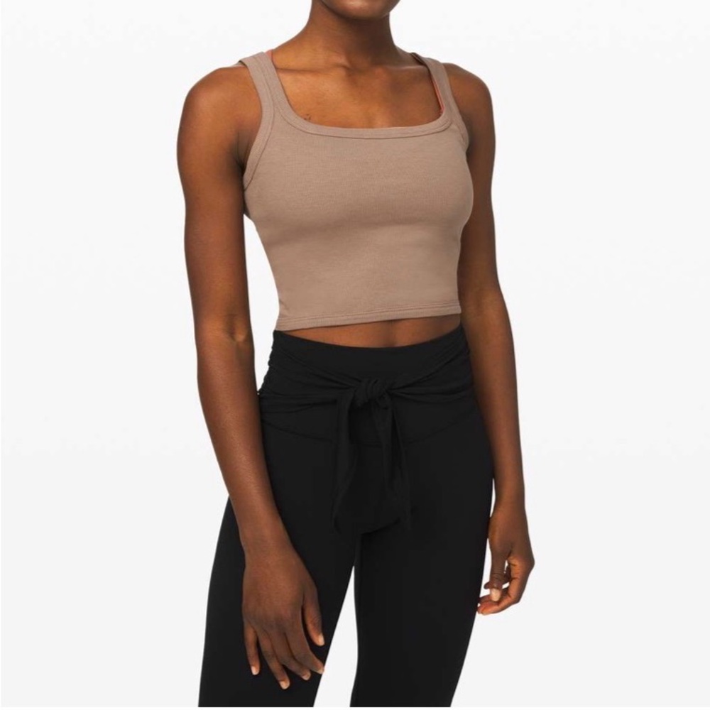 LULULEMON hold tight tank brown size 2